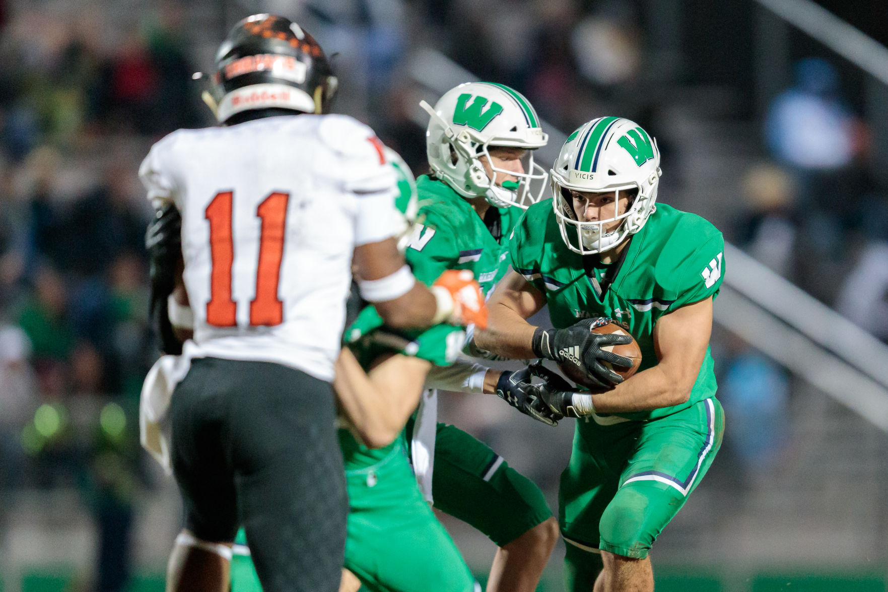 The Northwest Cabarrus Trojans fall to the Weddington Warriors in the third round of the 3AA State playoffs.